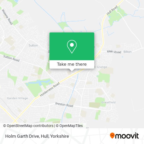 Holm Garth Drive, Hull map