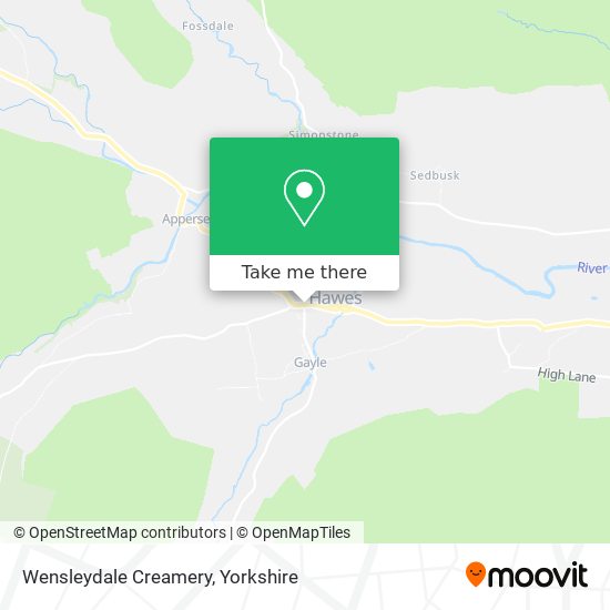 Wensleydale Creamery map