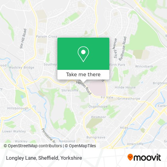 Longley Lane, Sheffield map