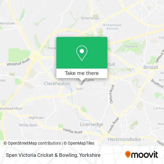 Spen Victoria Cricket & Bowling map