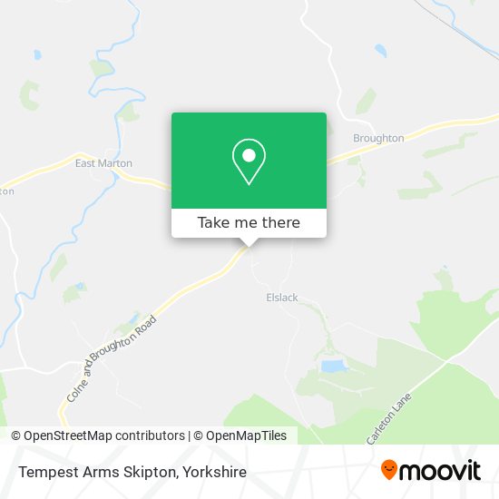 Tempest Arms Skipton map