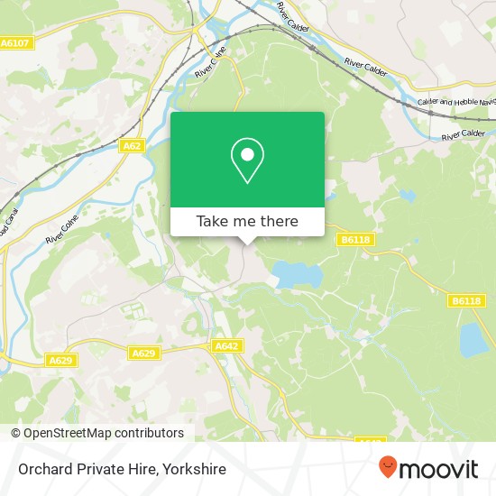 Orchard Private Hire map