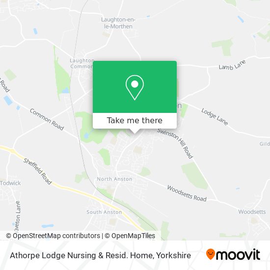 Athorpe Lodge Nursing & Resid. Home map