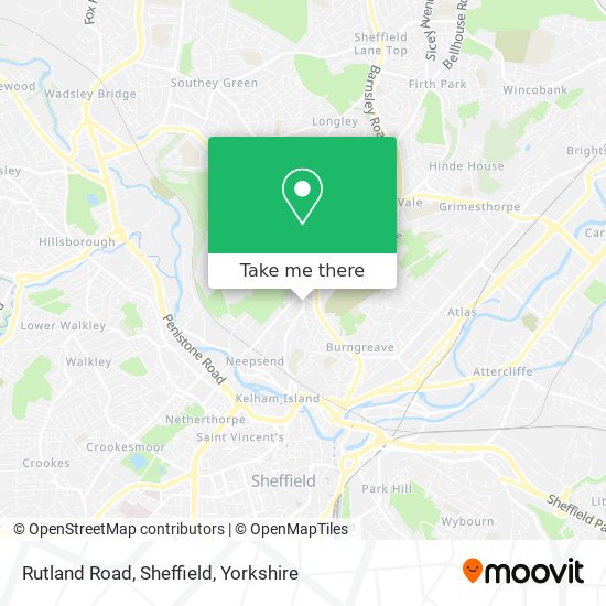 Rutland Road, Sheffield map
