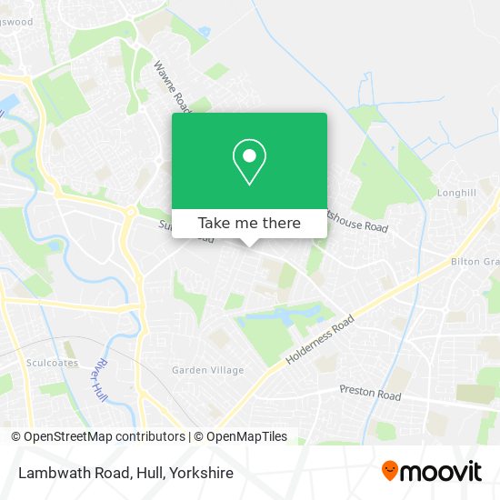 Lambwath Road, Hull map