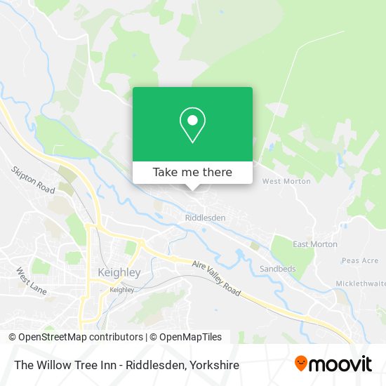 The Willow Tree Inn - Riddlesden map