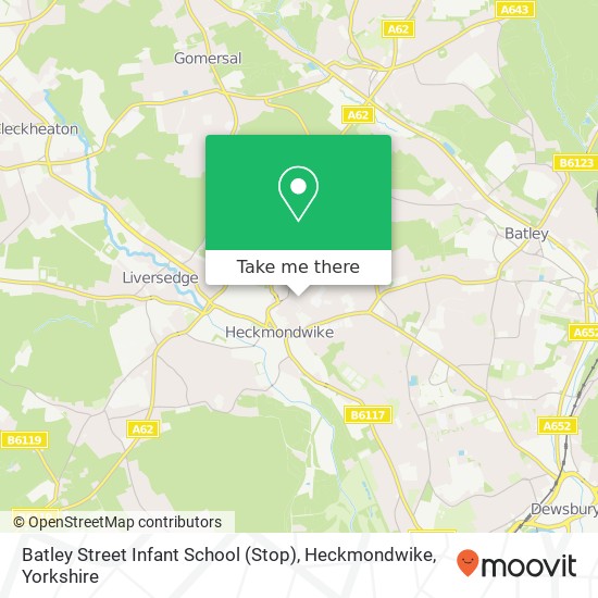 Batley Street Infant School (Stop), Heckmondwike map