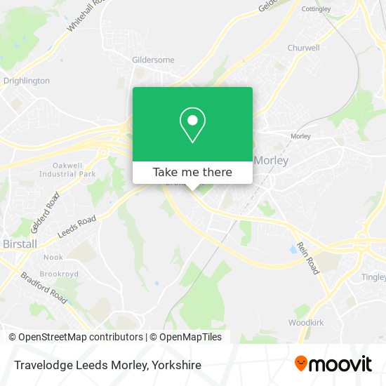 Travelodge Leeds Morley map