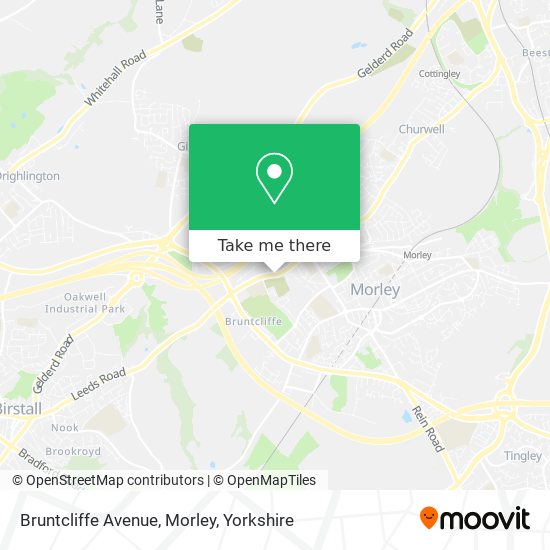 Bruntcliffe Avenue, Morley map