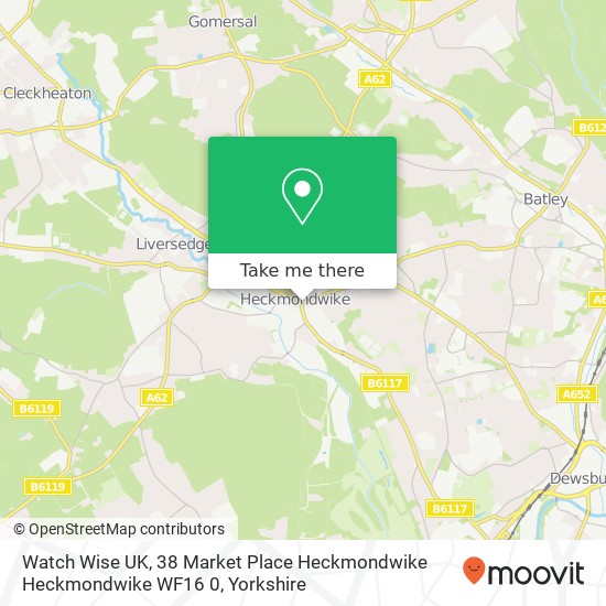 Watch Wise UK, 38 Market Place Heckmondwike Heckmondwike WF16 0 map