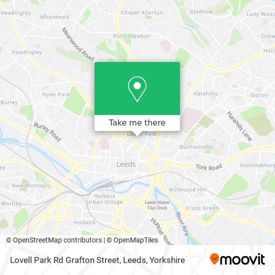 Lovell Park Rd Grafton Street, Leeds map