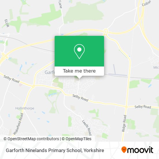 Garforth Ninelands Primary School map