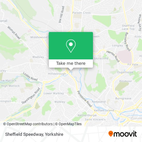 Sheffield Speedway map