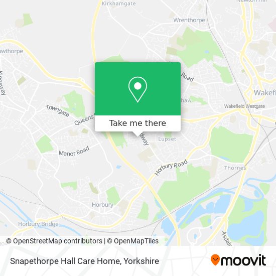 Snapethorpe Hall Care Home map