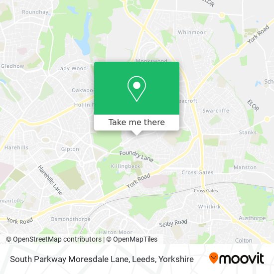 South Parkway Moresdale Lane, Leeds map