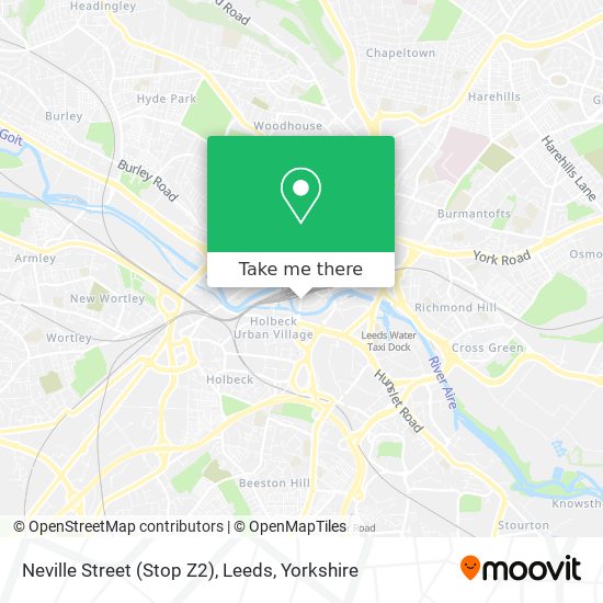 Neville Street (Stop Z2), Leeds map