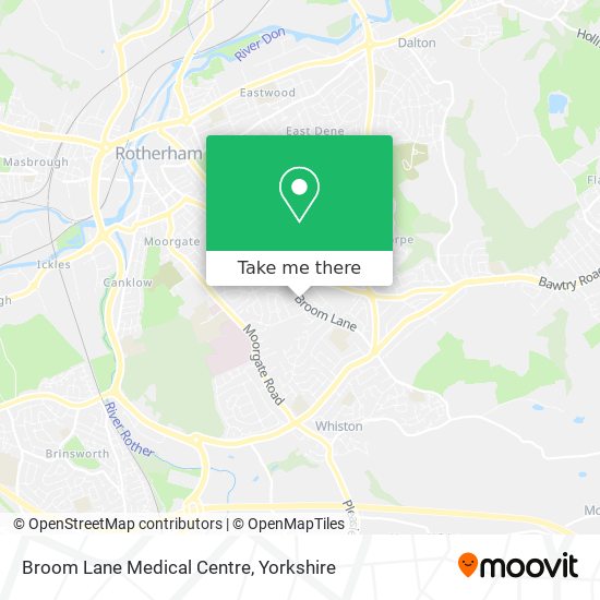 Broom Lane Medical Centre map