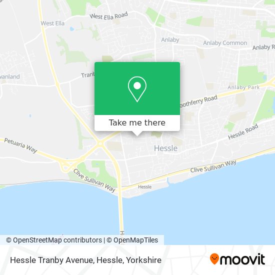 Hessle Tranby Avenue, Hessle map