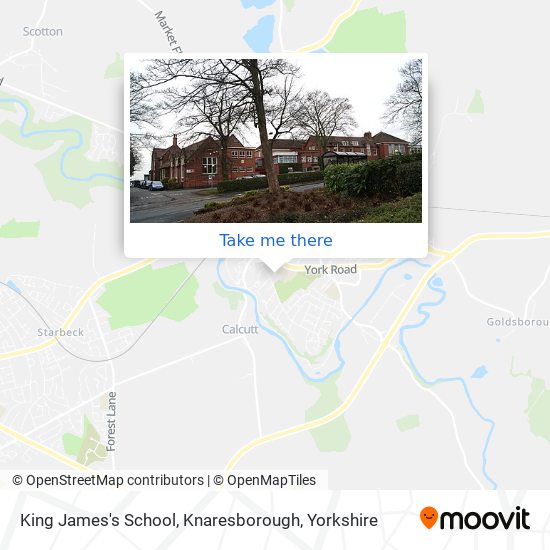 King James's School, Knaresborough map