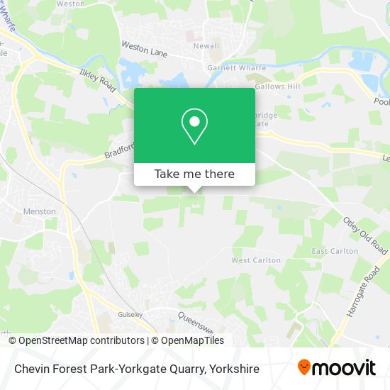 Chevin Forest Park-Yorkgate Quarry map