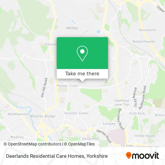 Deerlands Residential Care Homes map