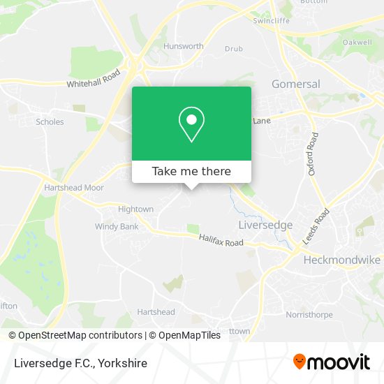 Liversedge F.C. map