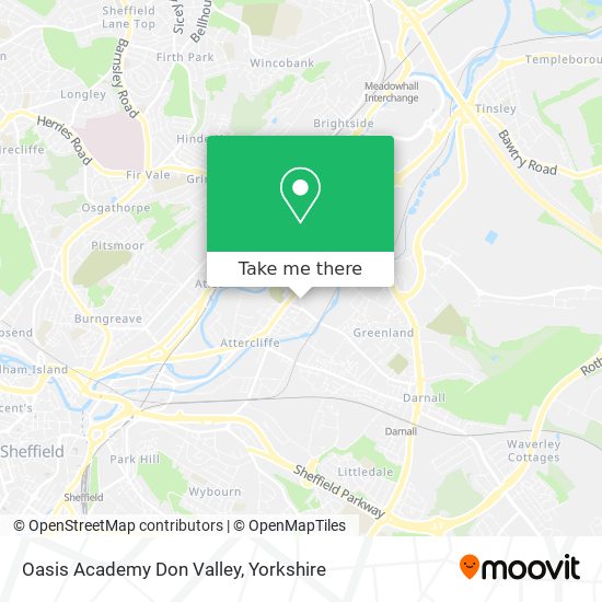 Oasis Academy Don Valley map