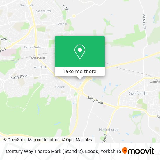 Century Way Thorpe Park (Stand 2), Leeds map