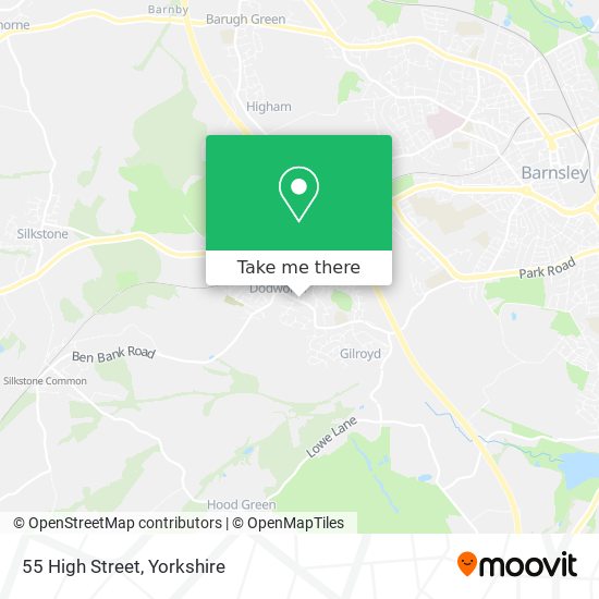 55 High Street map