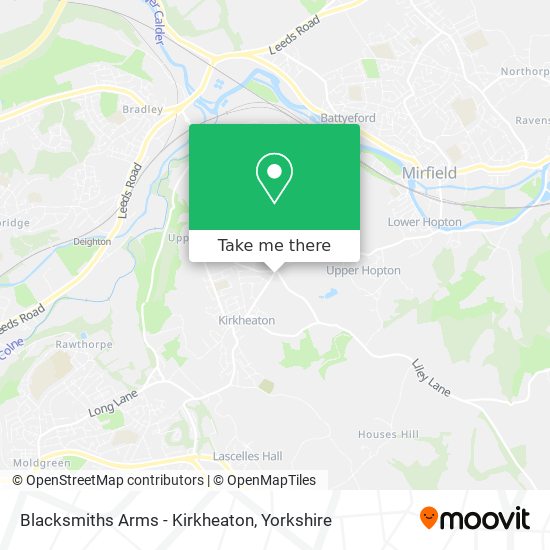 Blacksmiths Arms - Kirkheaton map
