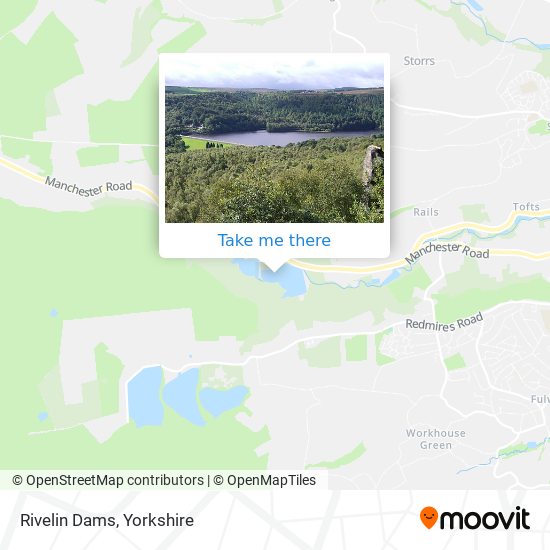 Rivelin Dams map