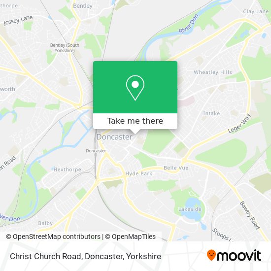 Christ Church Road, Doncaster map