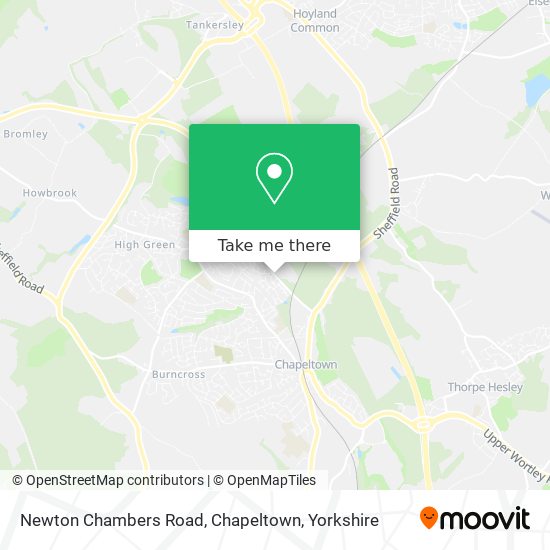 Newton Chambers Road, Chapeltown map