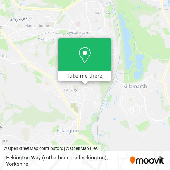 Eckington Way (rotherham road eckington) map