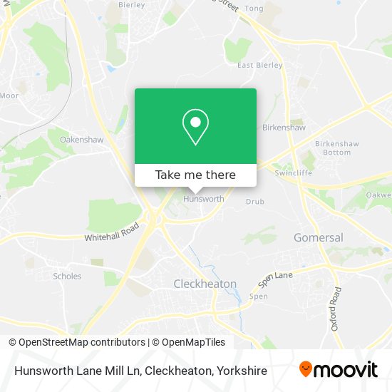 Hunsworth Lane Mill Ln, Cleckheaton map
