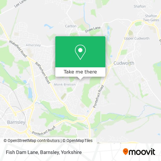 Fish Dam Lane, Barnsley map
