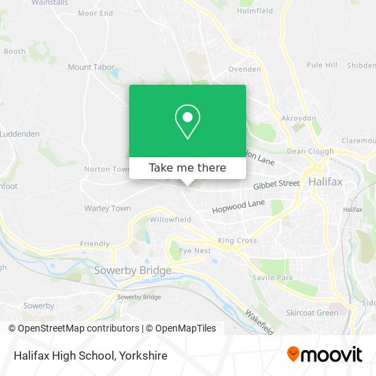 Halifax High School map