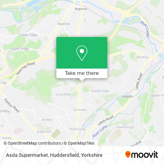 Asda Supermarket, Huddersfield map