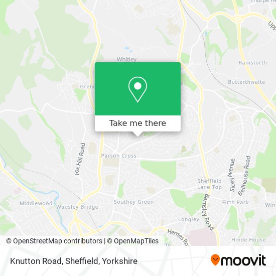 Knutton Road, Sheffield map