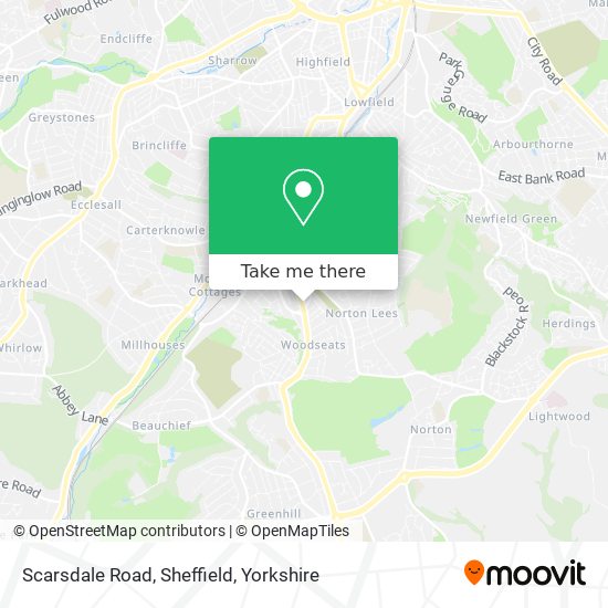 Scarsdale Road, Sheffield map