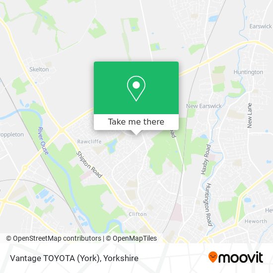 Vantage TOYOTA (York) map