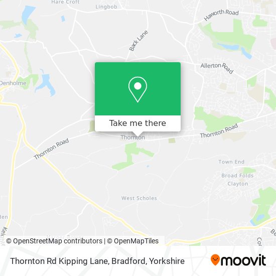 Thornton Rd Kipping Lane, Bradford map