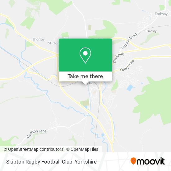 Skipton Rugby Football Club map