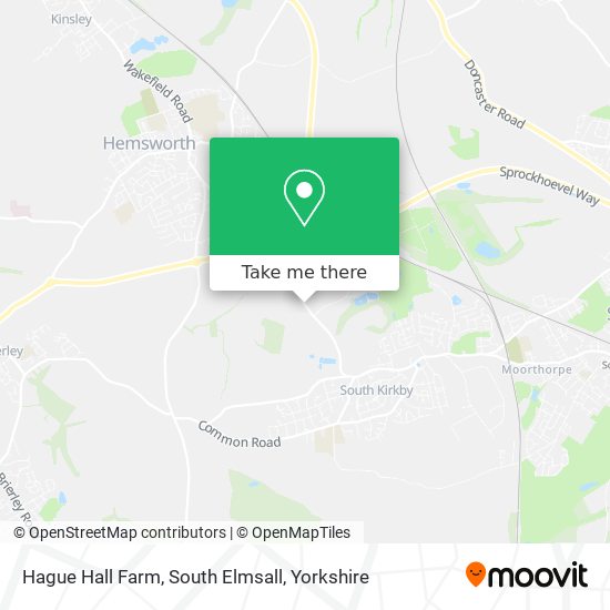 Hague Hall Farm, South Elmsall map