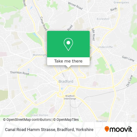 Canal Road Hamm Strasse, Bradford map