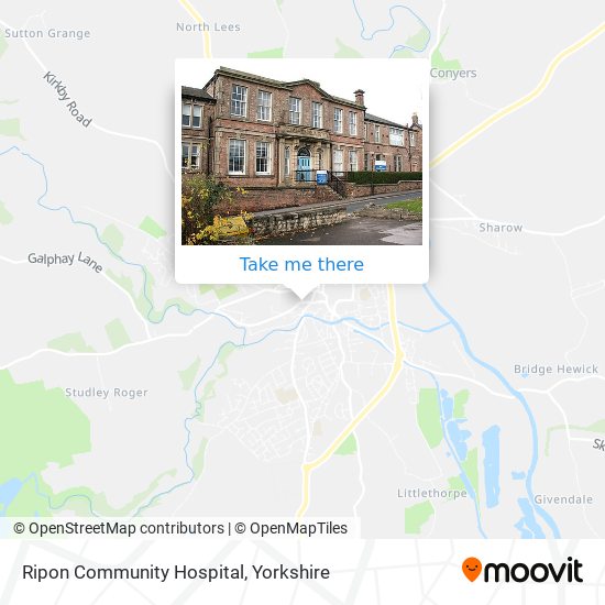 Ripon Community Hospital map