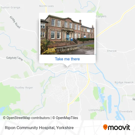 Ripon Community Hospital map