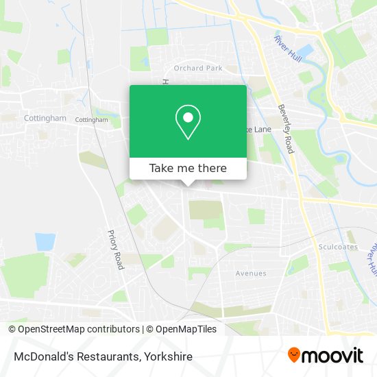 McDonald's Restaurants map