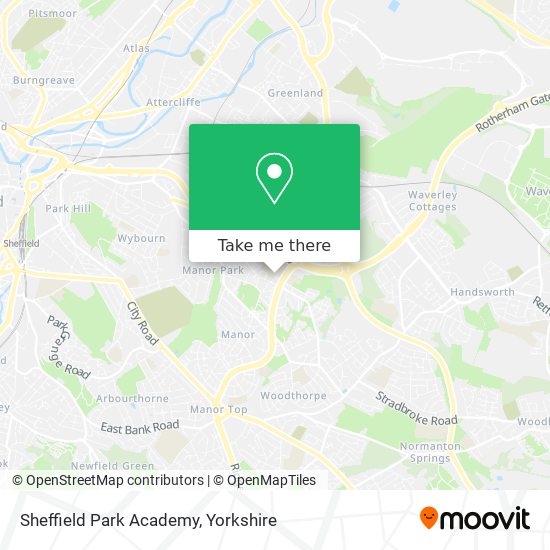 Sheffield Park Academy map