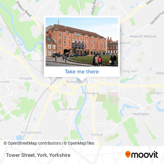 Tower Street, York map